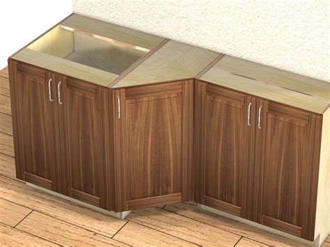 kitchen 45 degree end cabinet